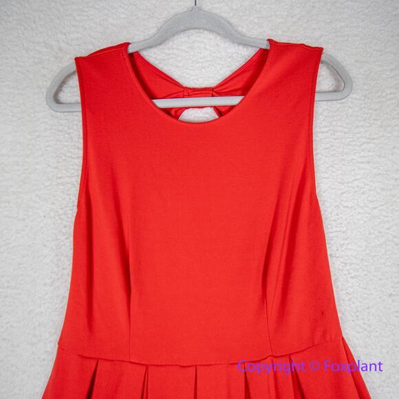 Hutch Anthropologie Bow Back Tomato Red Dress, XXL - Picture 3 of 12